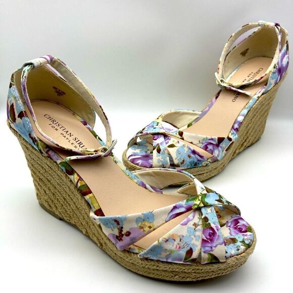 Christian Siriano Espadrille Wedge Sandals Size 8 NWOT - Picture 3 of 10